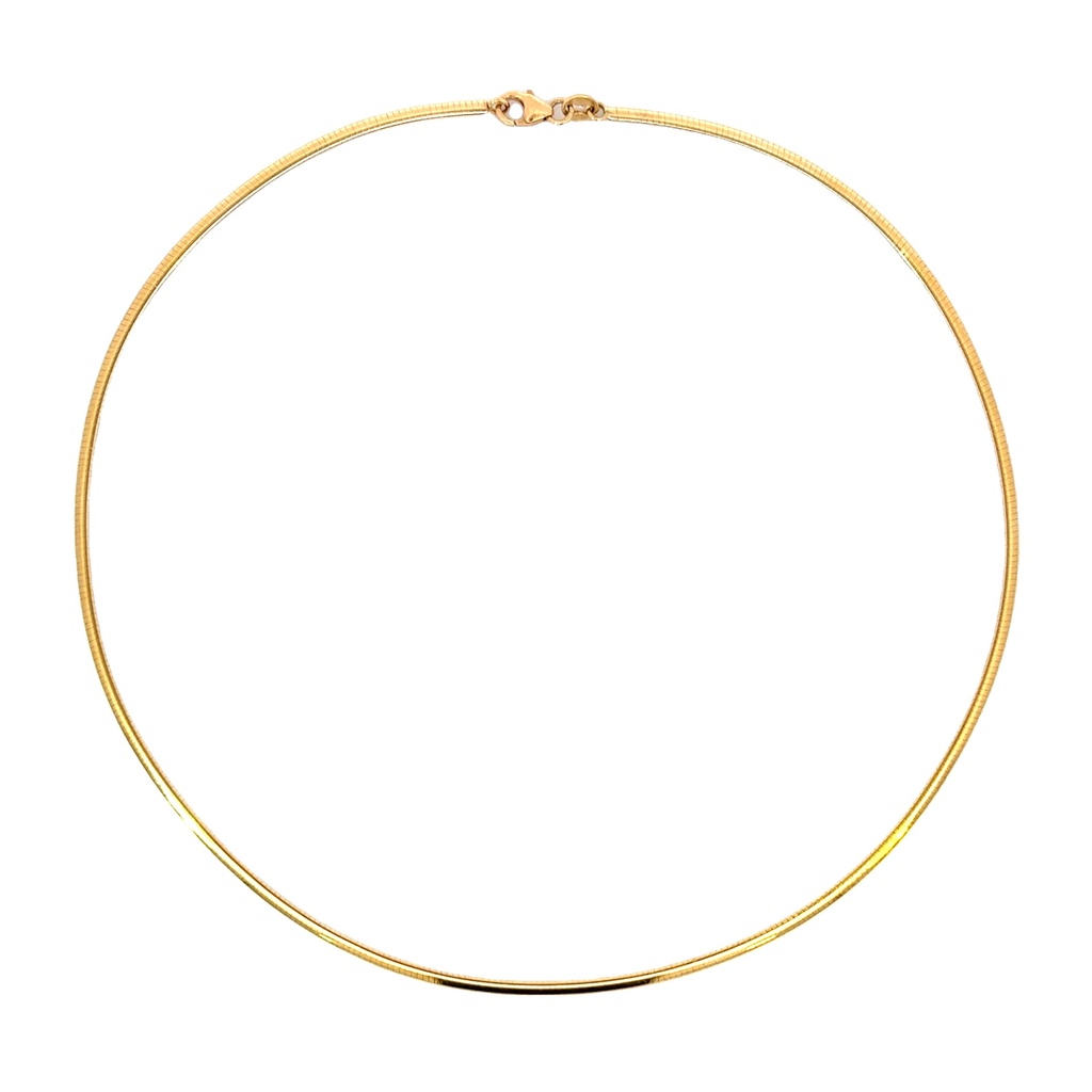 Omega Necklace | 40cm 18k Yellow Gold
