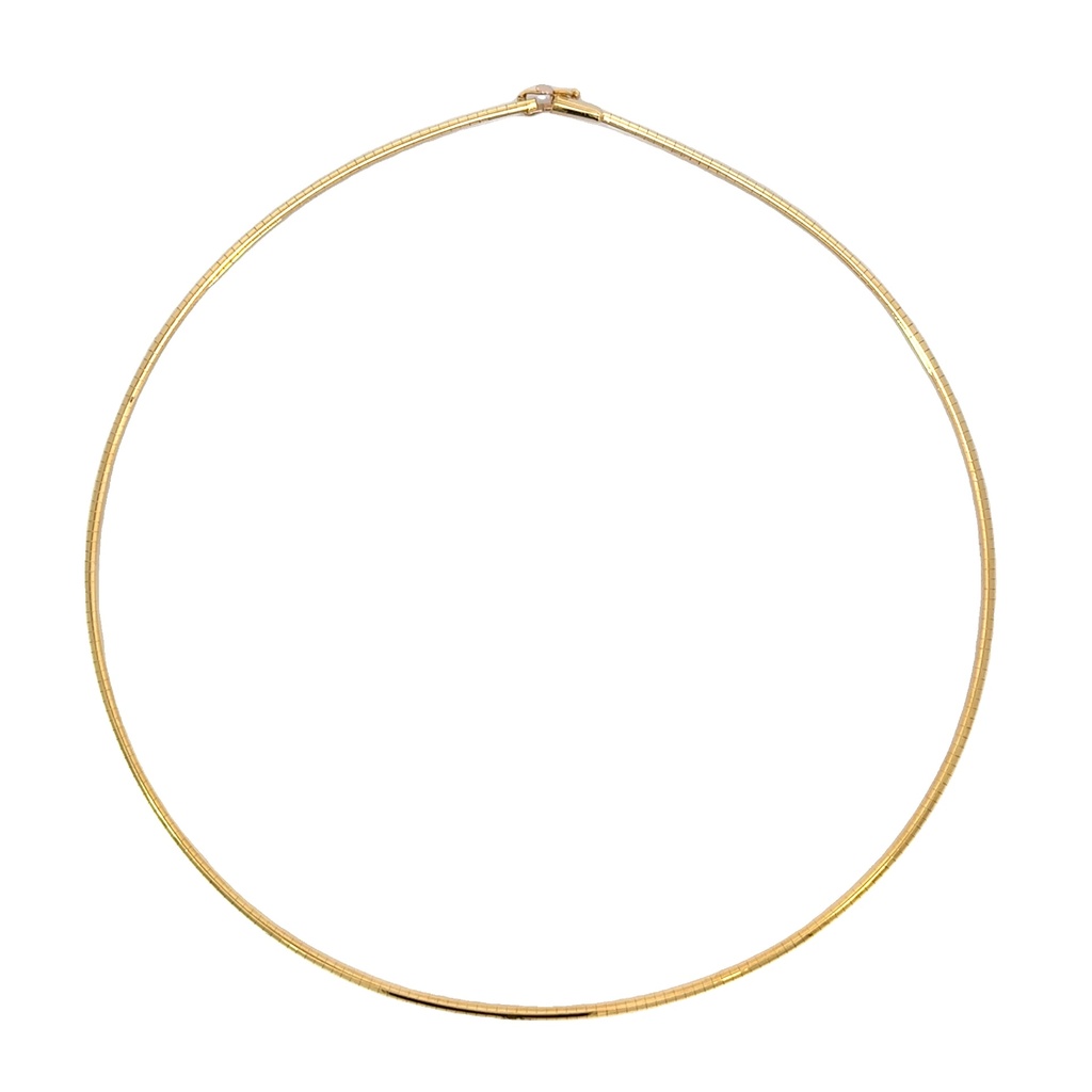 Omega Necklace | 42cm 18k Yellow Gold