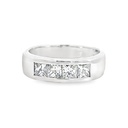 Diamond Ring | 18K White Gold Band