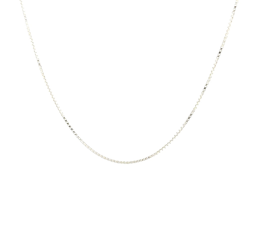 Sterling Silver 42cm Box Chain