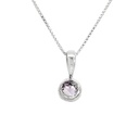 Amethyst Pendant In Sterling Silver