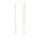 Thread Earrings In 9ct Yellow Gold
