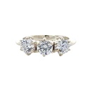 Cubic Zirconia Ring In Sterling Silver