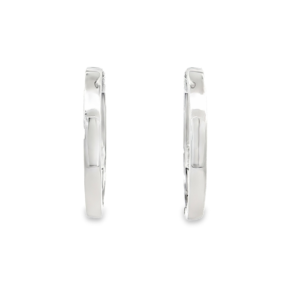 Huggie Earring In Sterling Silver 26mm