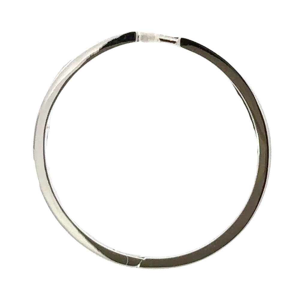 Huggie Earring In Sterling Silver 33mm