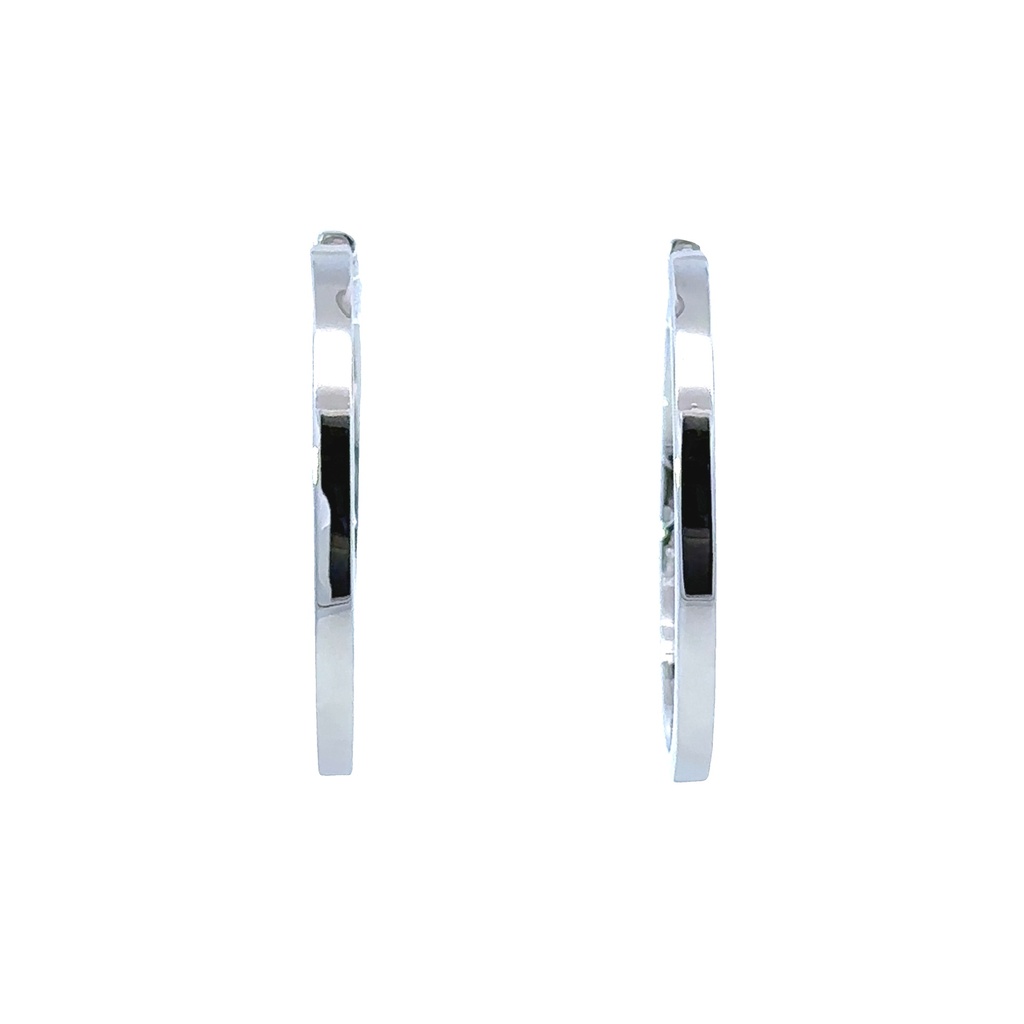Huggie Earring In Sterling Silver 26.5mm