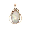 Crystal Opal Pendant In 9ct Yellow Gold