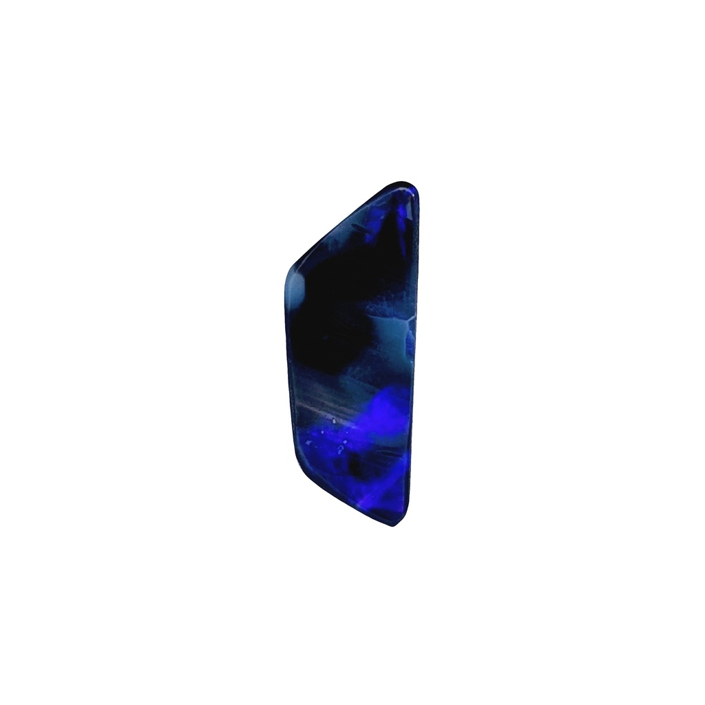 Organic Trapezium-Shaped Blue Opal