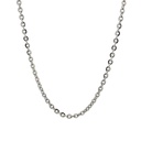 Belcher Chain Necklace In Stainless Steel 60cm