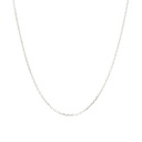 Sterling Silver Necklace With Cable Slider I 45cm
