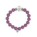 Dyed Agate Stone Bead Bracelet