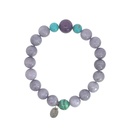 Dyed Agate Stone Bead Bracelet