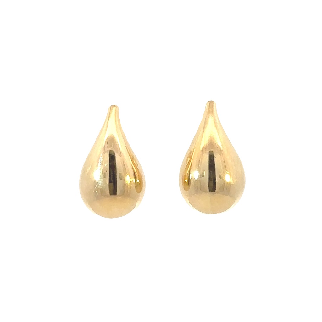 Stud Earrings | Tear Drop 9ct Yellow Gold (19.95mmx11.7mm)