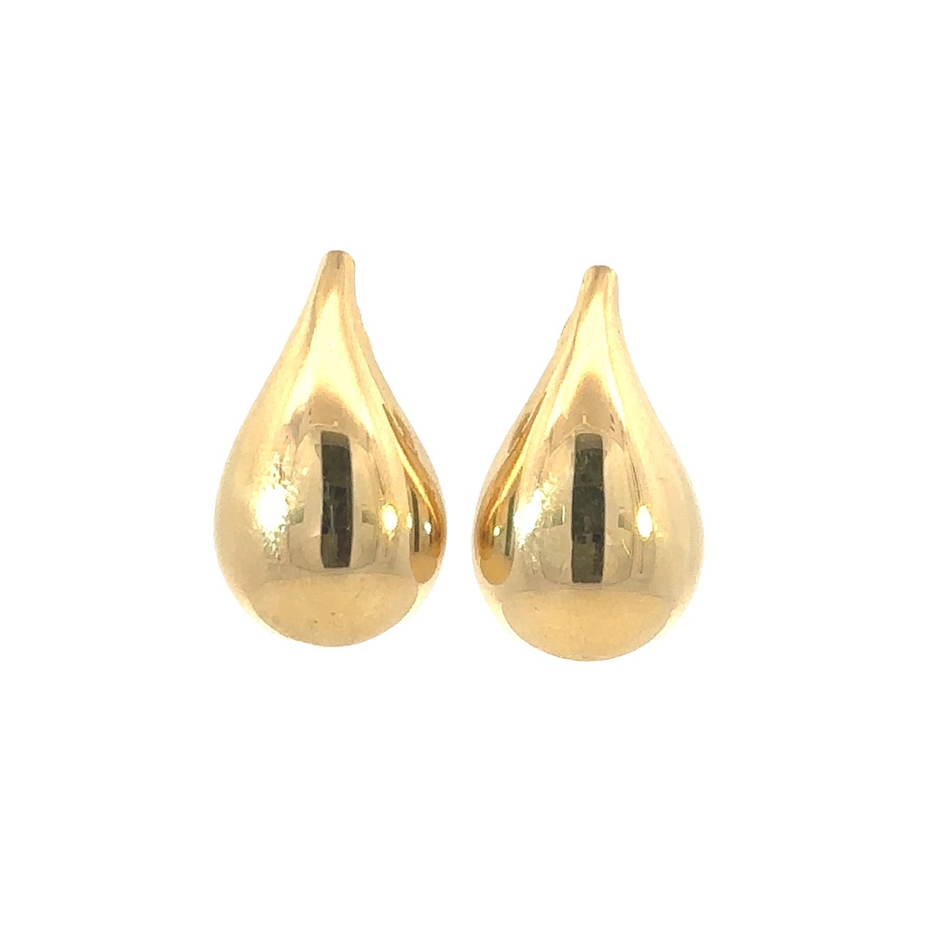 Stud Earrings | Tear Drop 9ct Yellow Gold (2.5cmx1.5cm)
