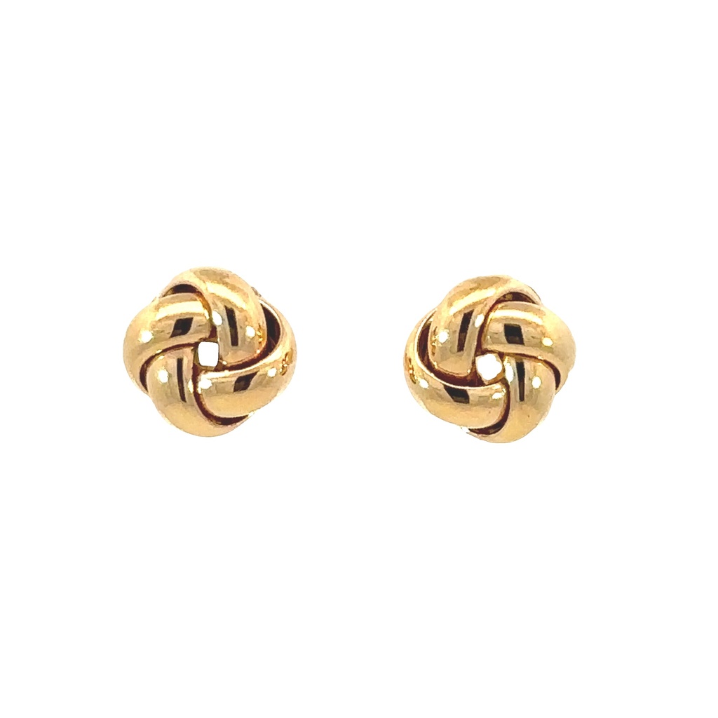 Knot Earrings In 9ct Yellow Gold