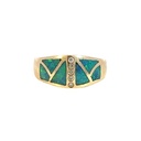 Opal And Diamond Ring | 14K