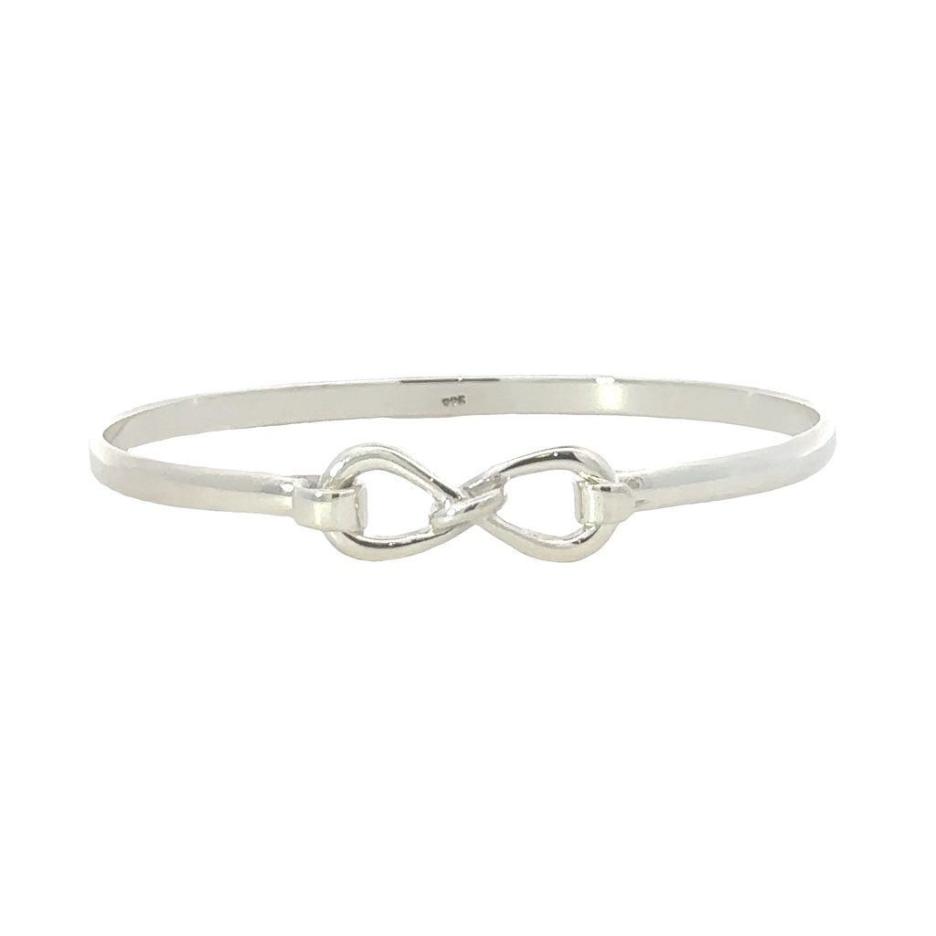 Silver Infinity Bangle