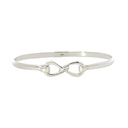 Silver Infinity Bangle
