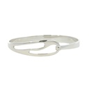 Silver Bangle Hook Top with Cut-out Designs