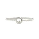 Silver Bangle Organic Swirl