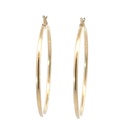 Hoop Earrings In 9ct Yellow Gold 50mm By 2mm