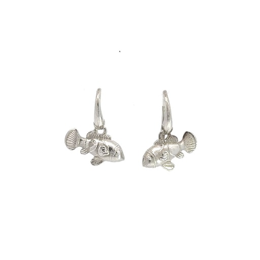 [22139] Clownfish Earrings In Sterling Silver