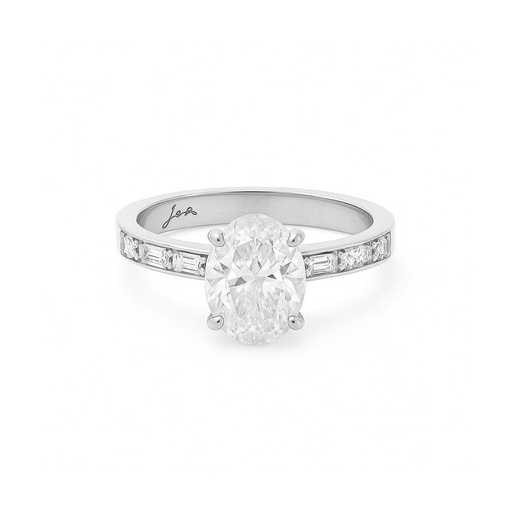[28925] Oval Diamond Engagement Ring 1.45ct