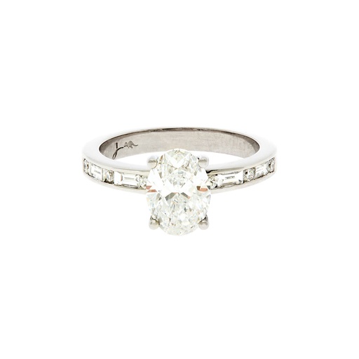 [28925JC18WR1.45ctovdia] Oval Diamond Engagement Ring 1.45ct