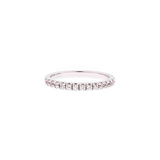 Fine Claw Set Diamond Wedding Ring 18K