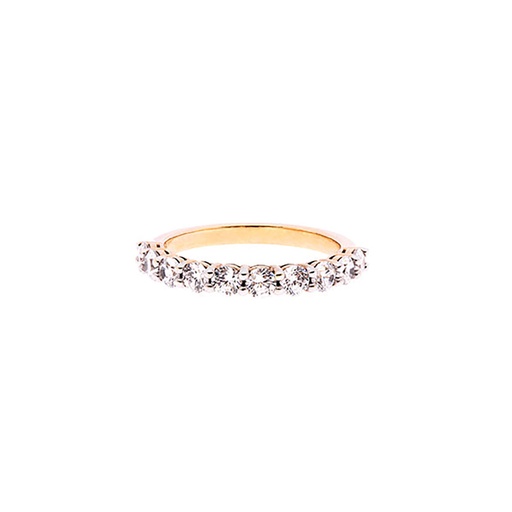 [EWD-016584] 18ct Yellow Gold Diamond Half Eternity Ring