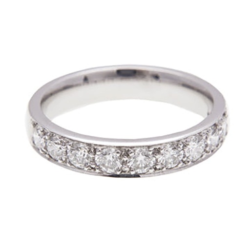 Diamond Wedding Ring 18K White Gold