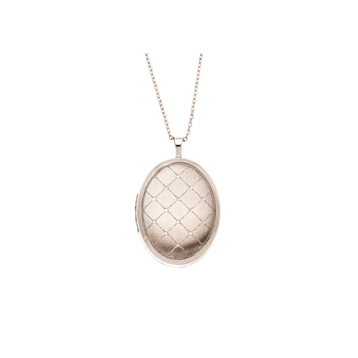 [22586SJCSPLOCKET] Oval Locket In Silver