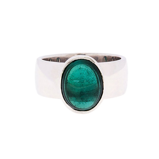 [8429] Tourmaline Ring | 9K White Gold