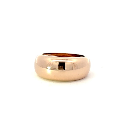 [22642JC9PR10MMDOME] Domed Ring In 9K Rose Gold 10mm Width