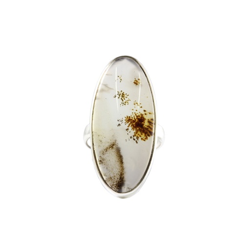 [23242] Landscape Agate Sterling Silver Ring