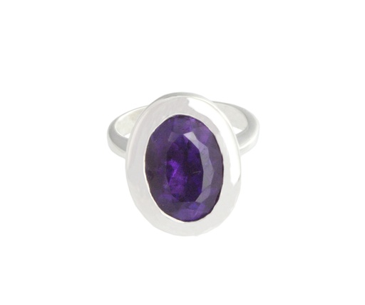 [16947] Amethyst Sterling Silver Ring