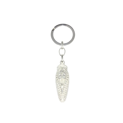 Silver Key Ring With Tribal Mask From PNG