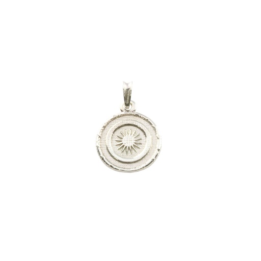 [25451] Silver Woven Starburst Pendant