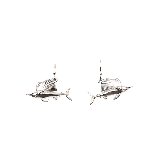 [22140] Sailfish Earrings In Sterling Silver