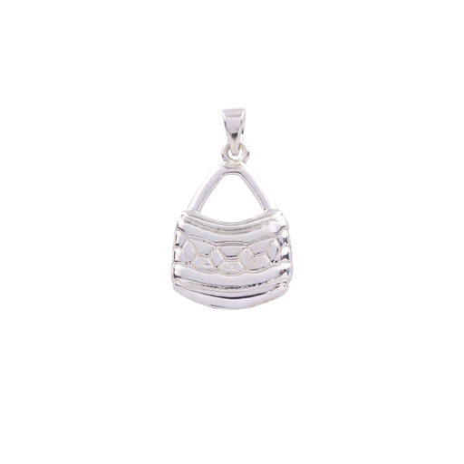 [21378/22132JCSPbilumgeometric] Silver Geometric Design Bilum Pendant