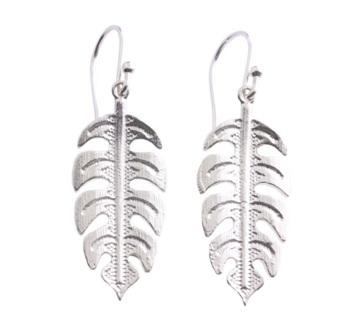 [22183JCSE] Earrings | Travellers Palm In Sterling Silver