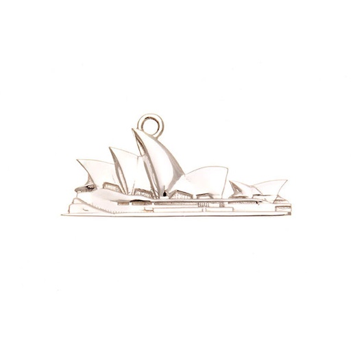 Silver Sydney Opera House Pendant or Charm