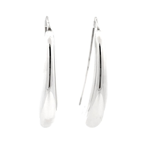 [23627SISE] Sterling Silver Graduated Hook Earrings