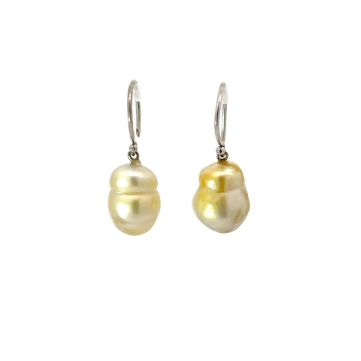 [29124] South Sea Pearls On 18K Shepherds Hooks