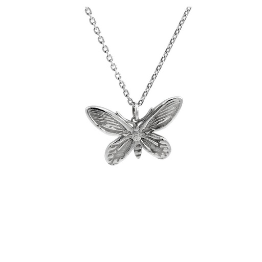 [22070] Birdwing Butterfly Pendant Sterling Silver
