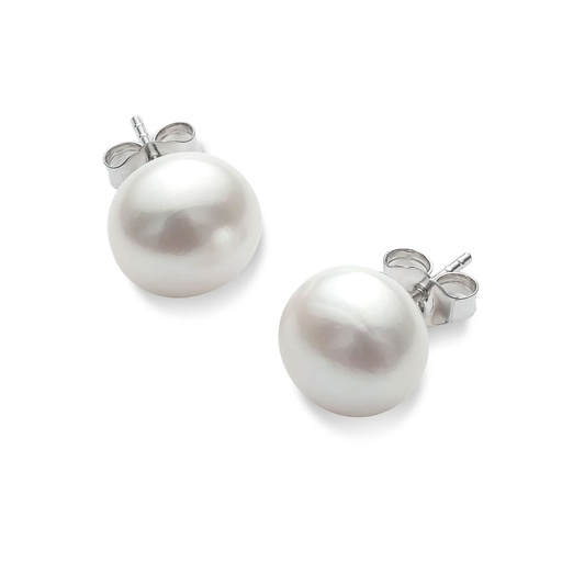 [29711] South Sea Pearl Stud Earrings With 18K White Gold Cup