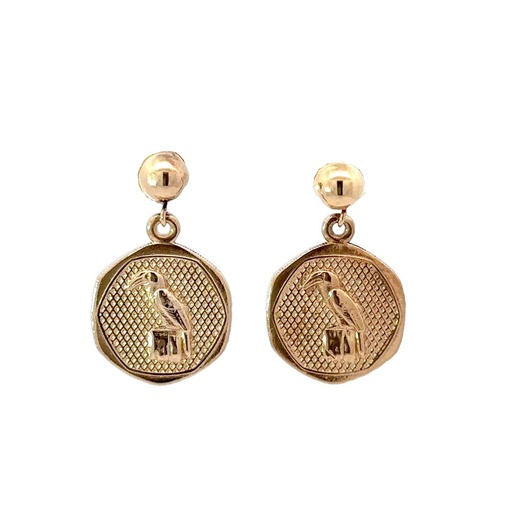 [22665JC9YEKOKOMO] Kokomo Yellow Gold Ball Stud And Drop Earrings