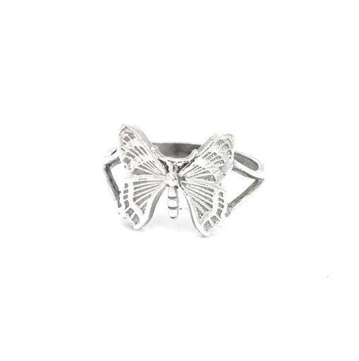 [22192] Alcides Day Moth Ring In Sterling Silver