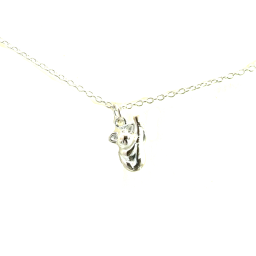 [21976SPETNKOALA] Petals Sterling Silver Koala Necklace
