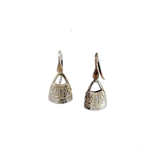 [29725] Bilum Earrings In Sterling Silver